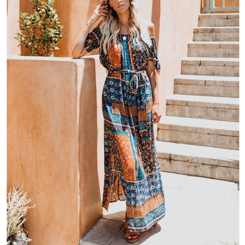 VICI Collection Off The Shoulder Maxi Dress